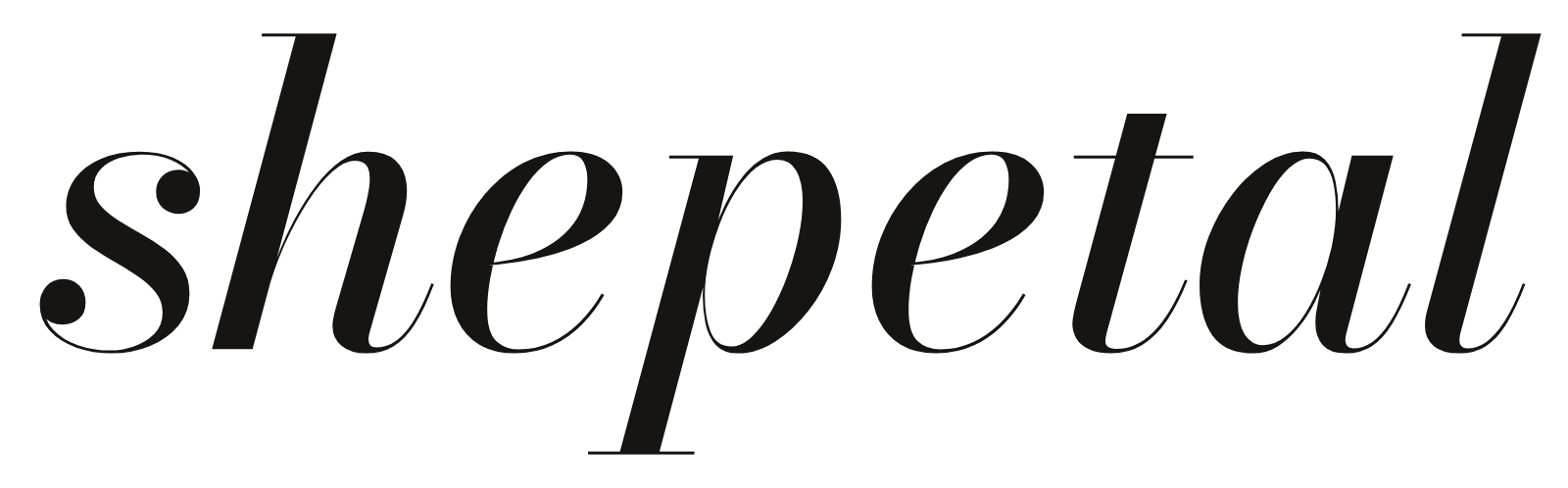 Wordmark, ink on light